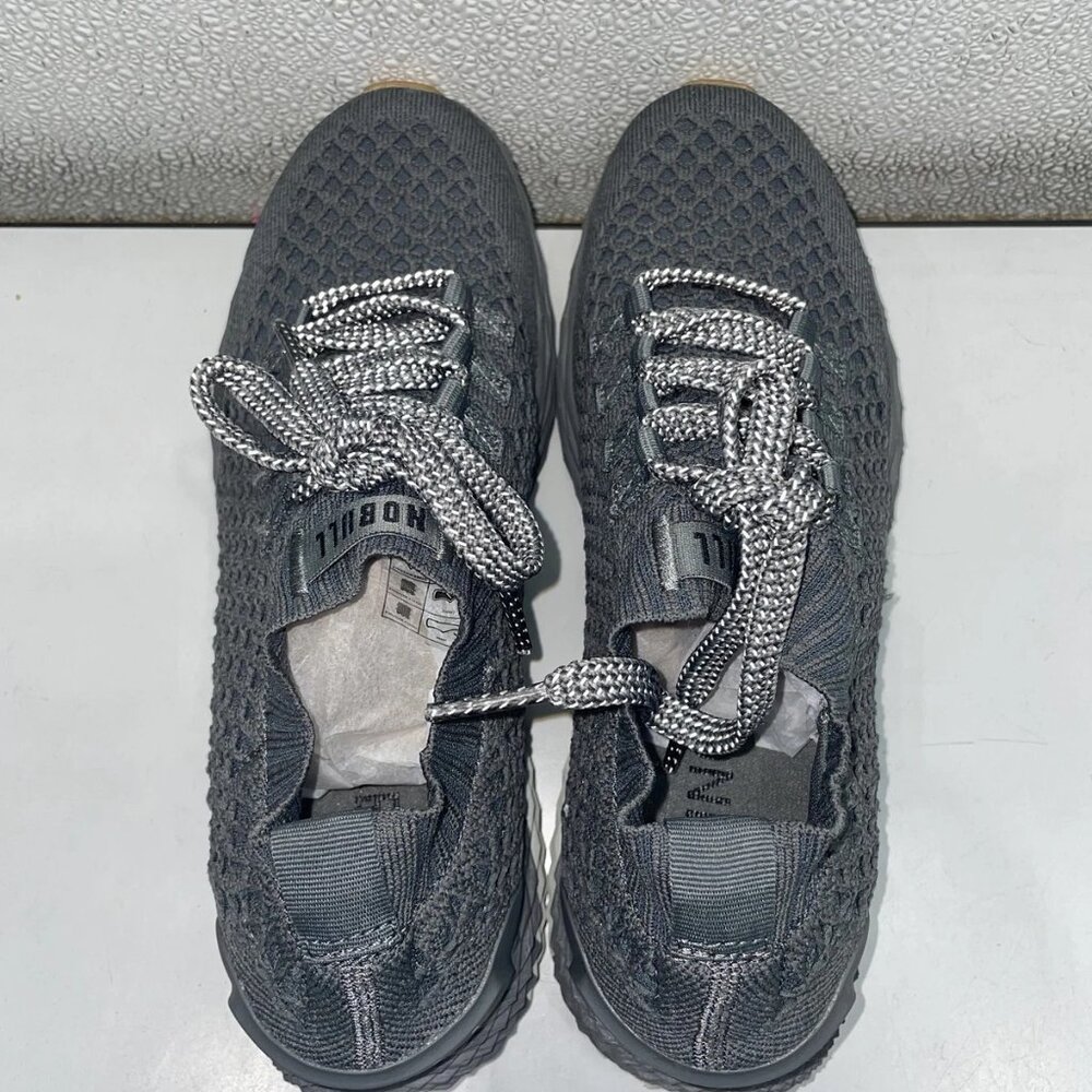 NEW NOBULL Dark Grey Diamond Knit Runner Sneakers – Unisex Men’s 7.5 / Women’s 9 - Picture 5 of 8